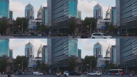 上海城市空镜头建筑写字楼CBD延时高清在线视频素材下载