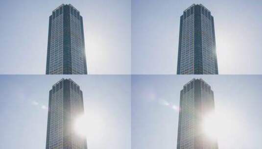 城市高楼大厦阳光高清在线视频素材下载