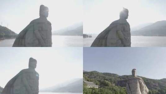 长乐郑成功雕像高清在线视频素材下载