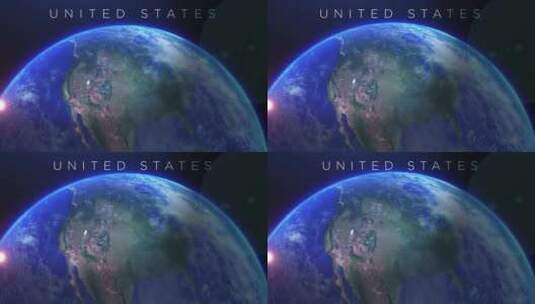 来自太空的美国高清在线视频素材下载