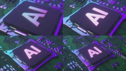 AI科技CPU处理器电路高清在线视频素材下载
