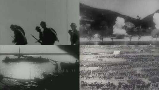 30年代进攻苏区 五次围剿与反围剿 红军长征高清在线视频素材下载