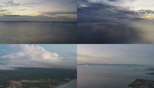 海边天空海滩马来西亚日出海岛蓝色大海高清在线视频素材下载