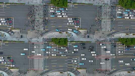 华强北路口车流、人流素材高清在线视频素材下载