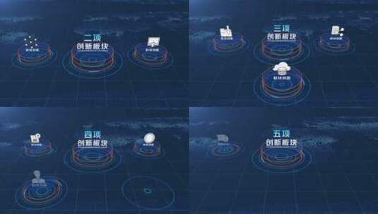 科技创新板块展示AE模板高清AE视频素材下载