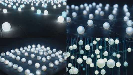 白色珍珠微距特写素材高清在线视频素材下载