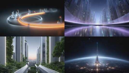 科技赋能城市发展 未来城市无限可能高清在线视频素材下载