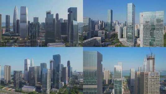 深圳后海建筑群高清在线视频素材下载