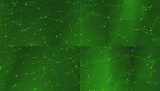 绿色科技网络背景 动态连线片头 空间线条高清在线视频素材下载