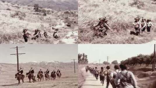 六七十年代的中国民兵高清在线视频素材下载