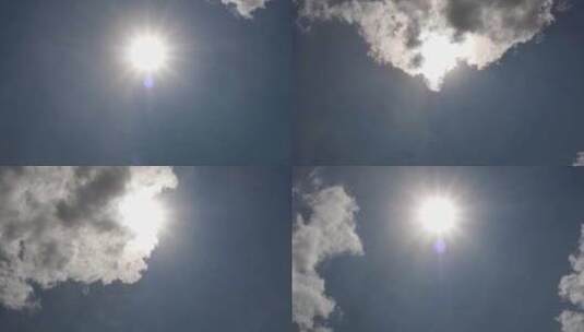 太阳 烈日 拨云见日 延时高清在线视频素材下载