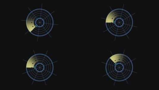 雷达扫描高清在线视频素材下载