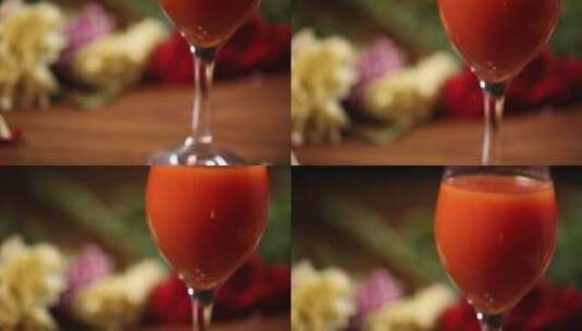 番茄汁蔬菜汁果汁美食 (4)高清在线视频素材下载