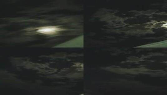 被月光照亮的夜空竖屏高清在线视频素材下载