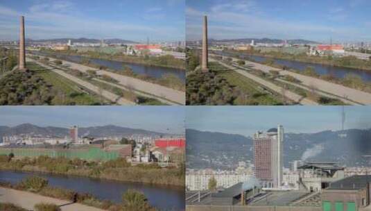 高清实拍工业区景观高清在线视频素材下载