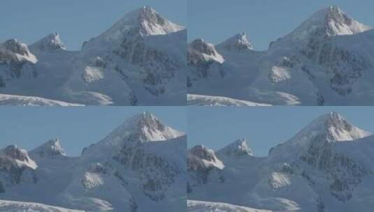 山脉上的冰川高清在线视频素材下载