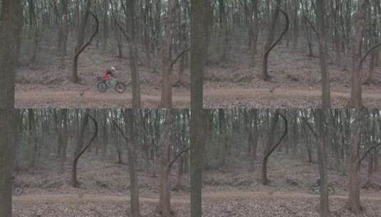 武汉光谷山地自行车地拍709高清在线视频素材下载