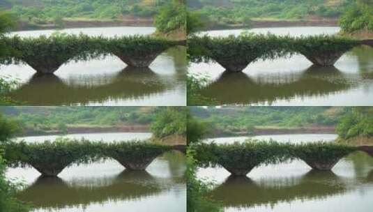 乡村古桥小溪流水高清在线视频素材下载