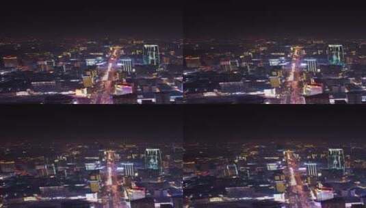 长沙五一大道夜景-都市夜色-竖版高清在线视频素材下载