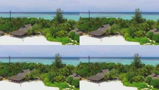 度假酒店岛屿高清在线视频素材下载