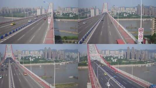 朝天门长江大桥高清在线视频素材下载