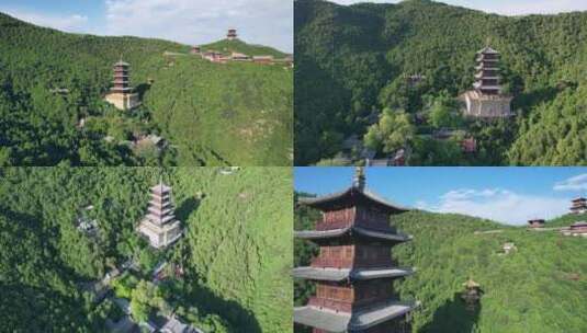 太原太山龙泉寺高清在线视频素材下载