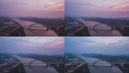 广西南宁城市风景航拍延时高清在线视频素材下载