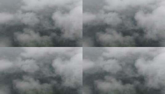 云层之上无人机穿越高清在线视频素材下载