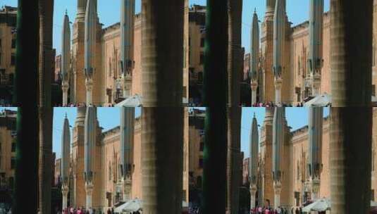 开罗的萨希德纳•胡赛因清真寺高清在线视频素材下载