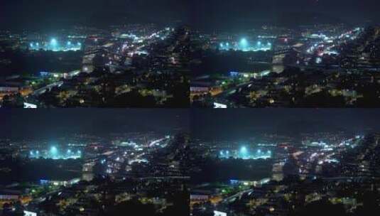 夜晚城市交通延时拍摄景观高清在线视频素材下载