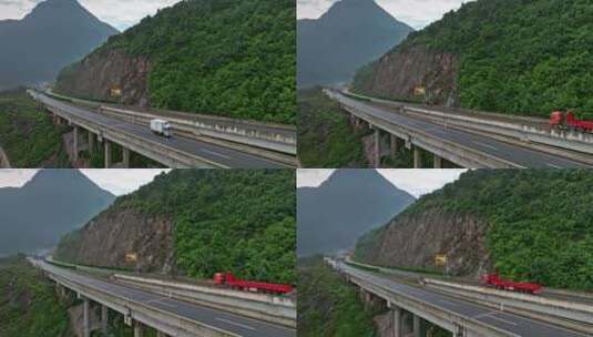 【正版素材】航拍高速公路0431高清在线视频素材下载