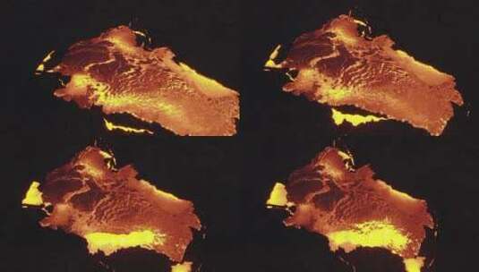 航拍活火山 岩浆喷发高清在线视频素材下载