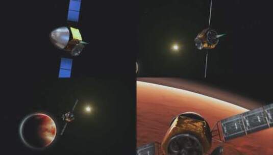 天文一号火星高清在线视频素材下载
