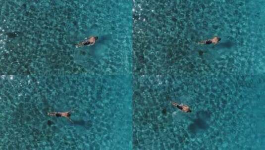 男人在游泳池游泳高清在线视频素材下载