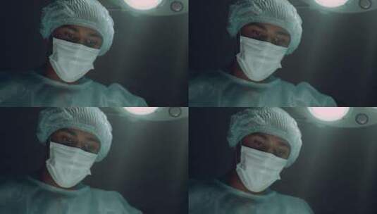 女医生在手术室做手术高清在线视频素材下载