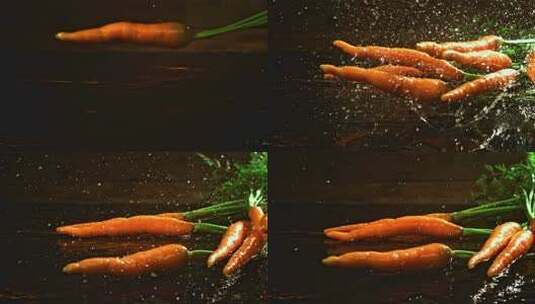 蔬菜水果胡萝卜高清在线视频素材下载