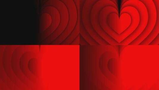 情人节红色爱心背景动画 视频素材高清在线视频素材下载