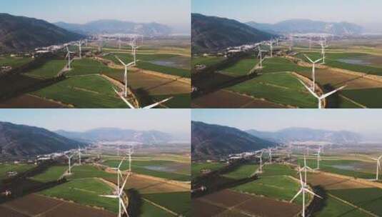 风电 新能源  风力发电高清在线视频素材下载