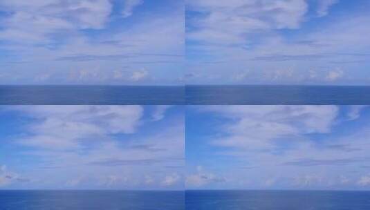 海洋上的蓝天白云高清在线视频素材下载