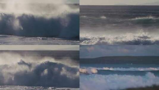 海浪升格海浪沙滩海面波光粼粼高清在线视频素材下载