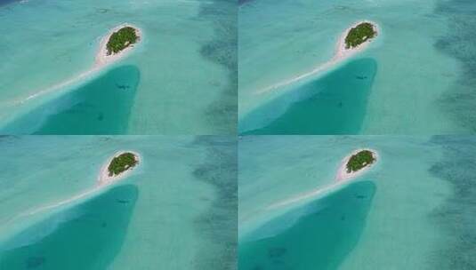 航拍岛礁高清在线视频素材下载