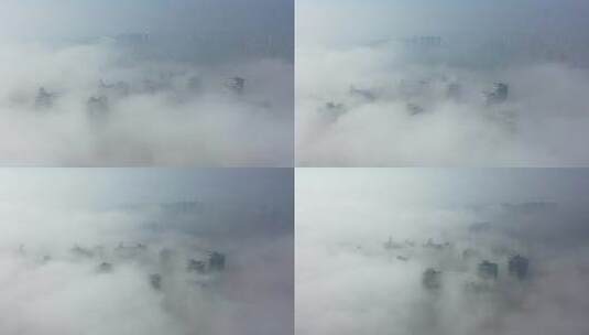 云上城市高楼高清在线视频素材下载