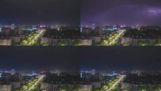喀什闪电城市延时高清在线视频素材下载