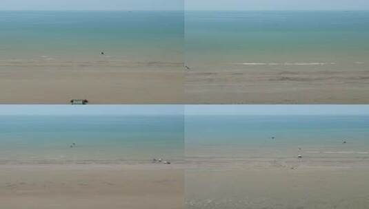广西北海海边风光航拍高清在线视频素材下载
