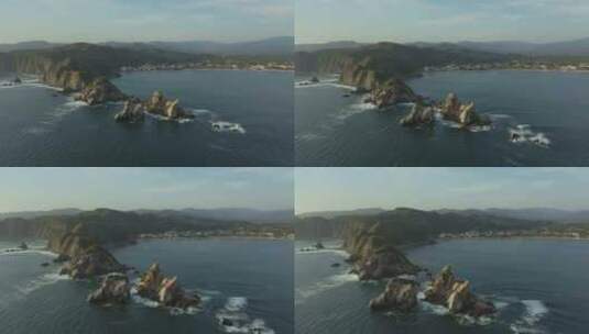 4K高清海岛风景航拍视频高清在线视频素材下载