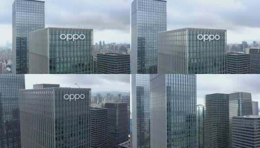 建设中的深圳OPPO国际总部大厦高清在线视频素材下载