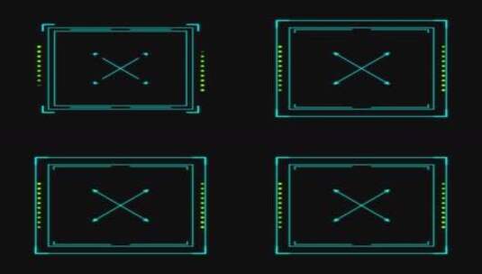 科技HUD 科技小元素 赛博朋克 虚拟数字高清在线视频素材下载