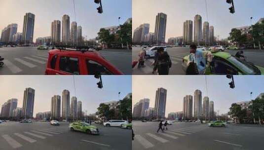 城市道路街景车流延时高清在线视频素材下载