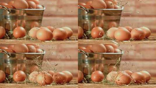 新鲜鸡蛋 高清在线视频素材下载