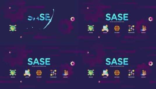 SASE安全访问服务边缘信息图高清在线视频素材下载